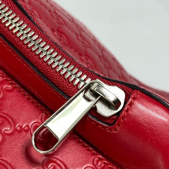 GUCCI Red Leather Backpack main image 16
